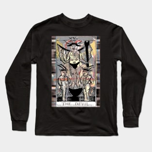 The Devil Tarot Card Art Design Long Sleeve T-Shirt